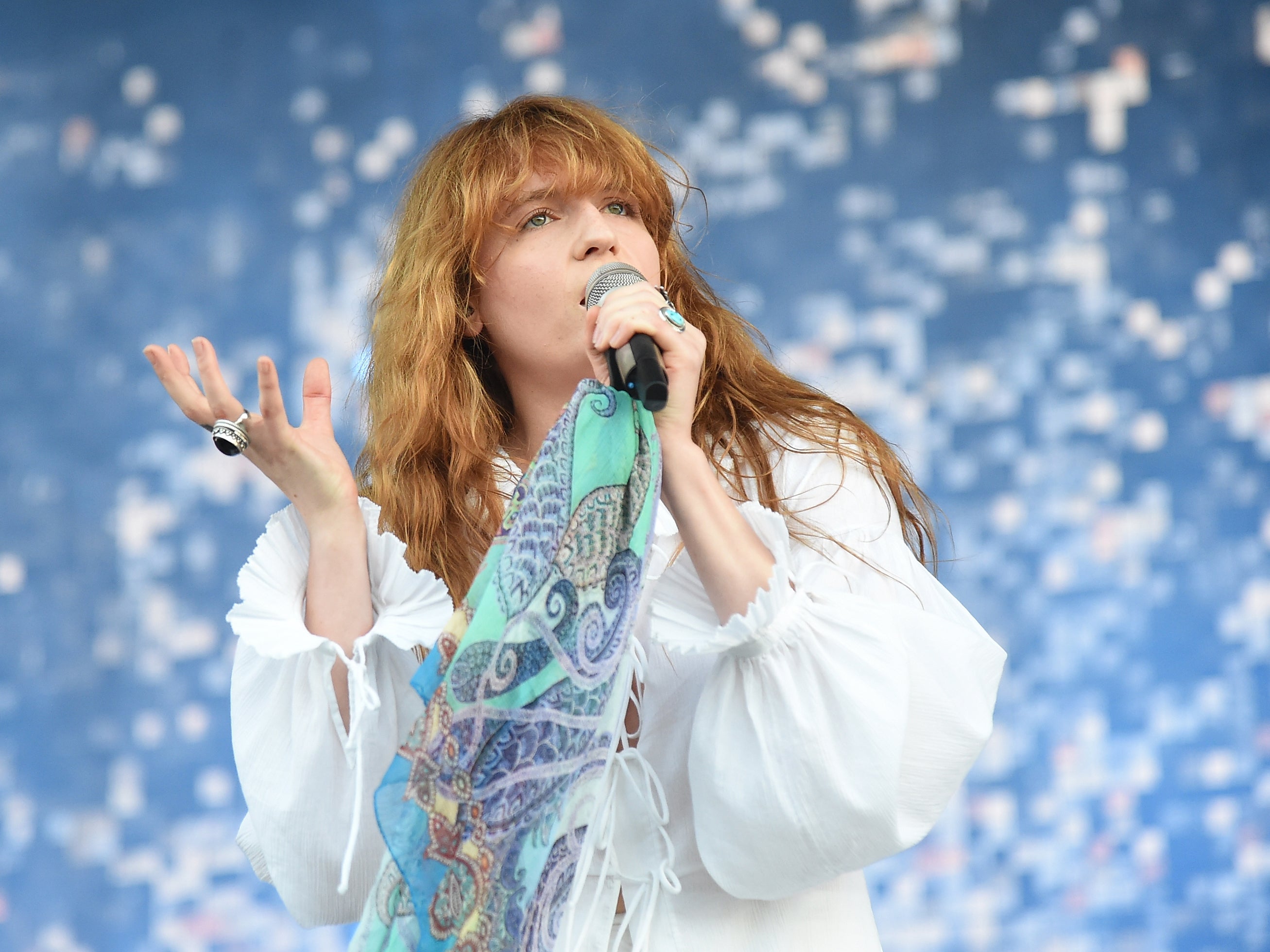 Florence and the Machine performs onstage