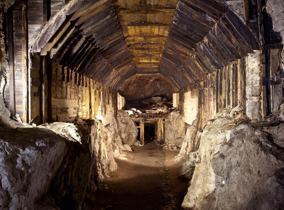 A tunnel system built by the Nazis in Poland. According to Polish lore, a Nazi train loaded with gold and weapons vanished into a mountain at the end of the Second World War