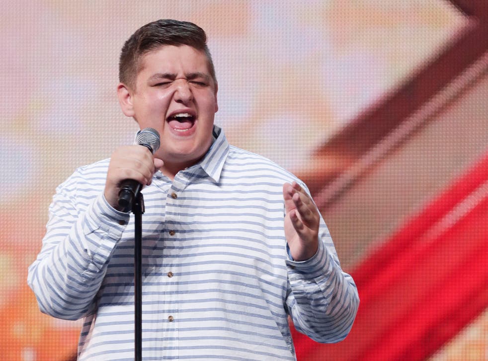 Tom Bleasby during the audition stage for the ITV1 talent show, The X Factor