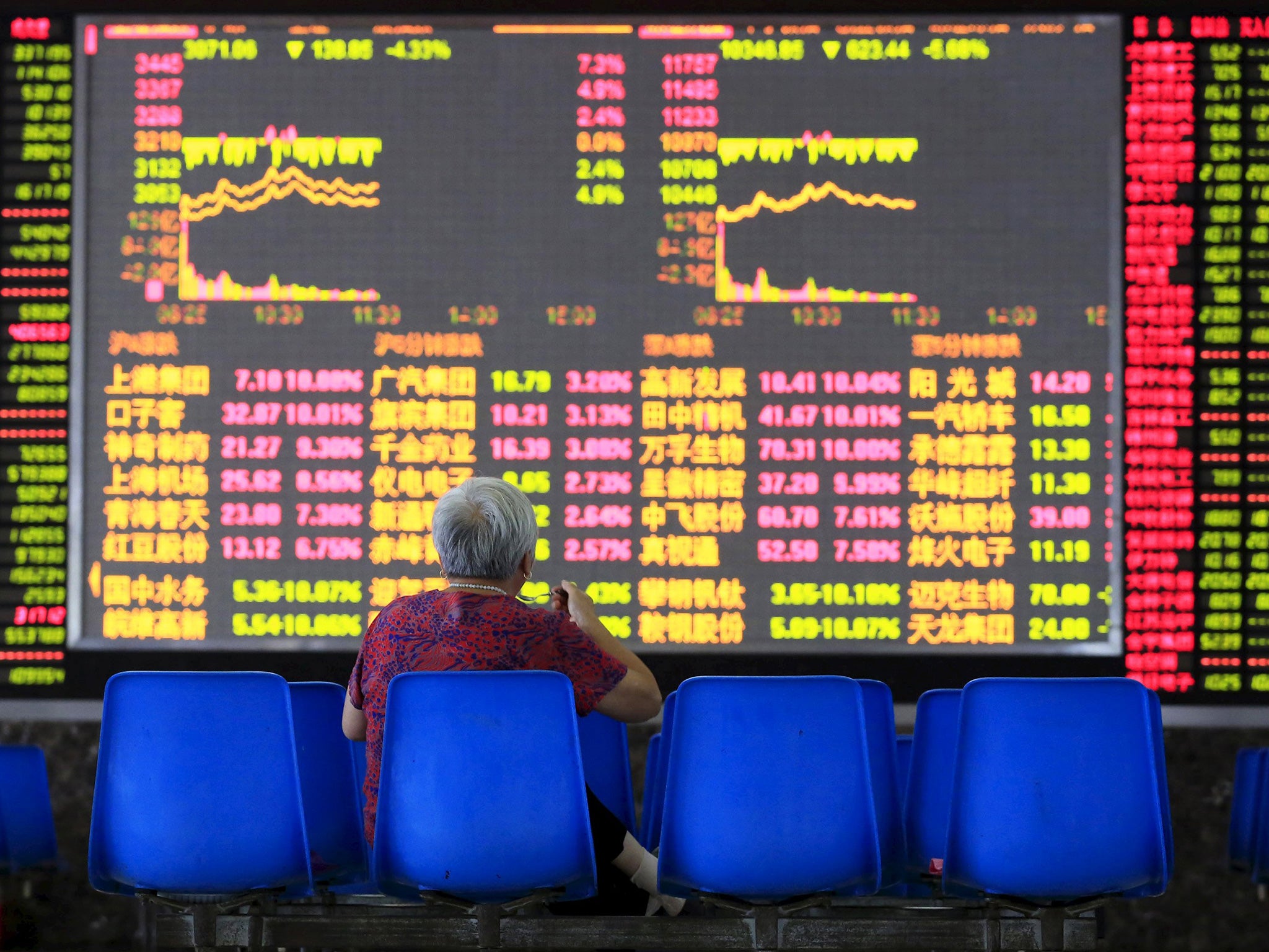 Small investors across China were left licking their wounds as the country’s stocks fell on Tuesday