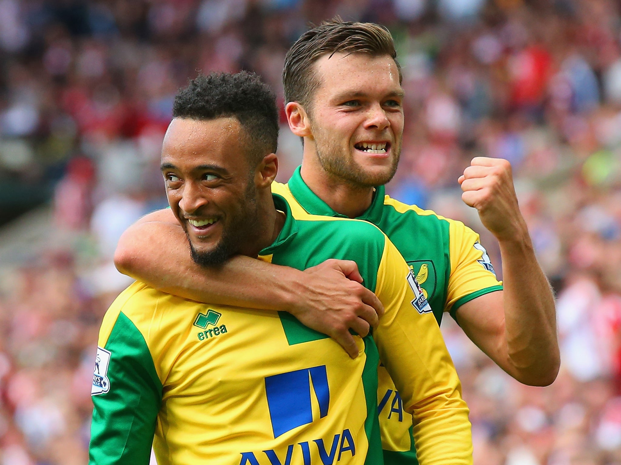 Nathan Redmond’s pace (front) gave Norwich some cutting edge on the break during their win at Sunderland