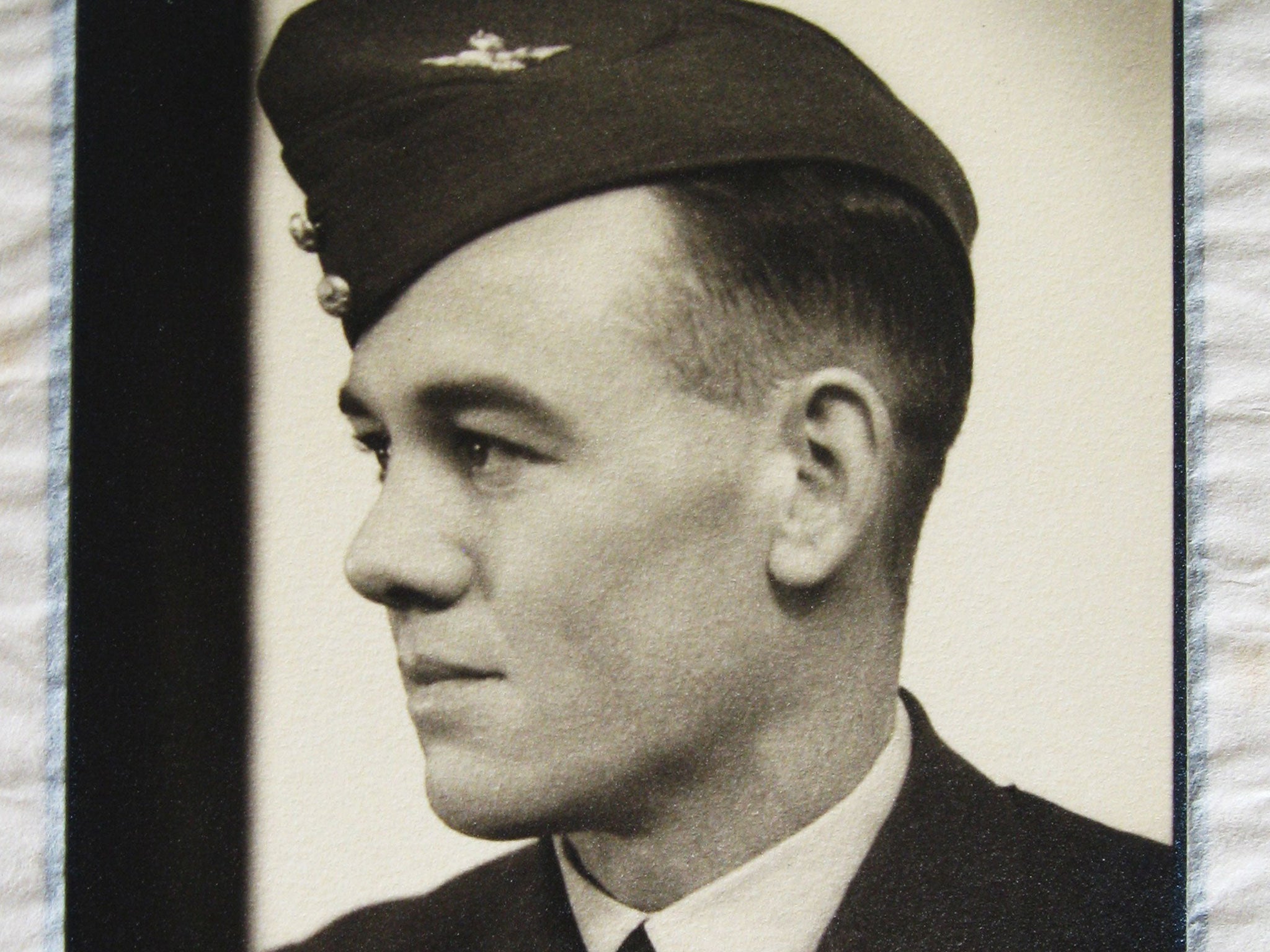 Undated photo provided by Gordon Royle shows a photograph of his father Paul Royle in uniform during World War ll