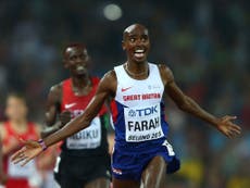 Mo Farah wins 5000m gold to make it double success in Beijing