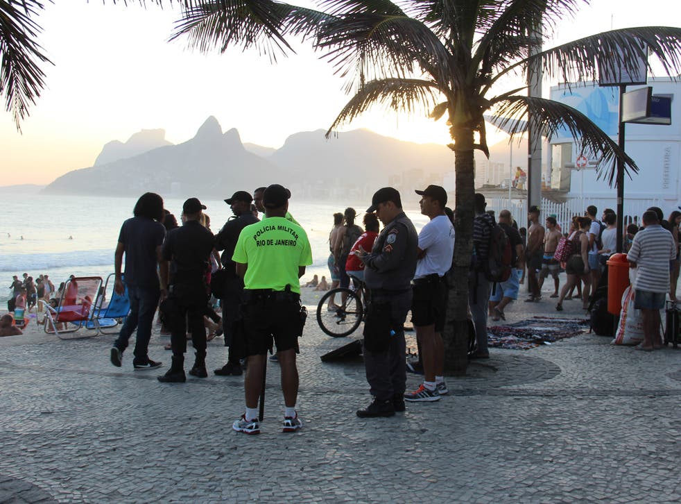 Police patrol Arpoador Beach