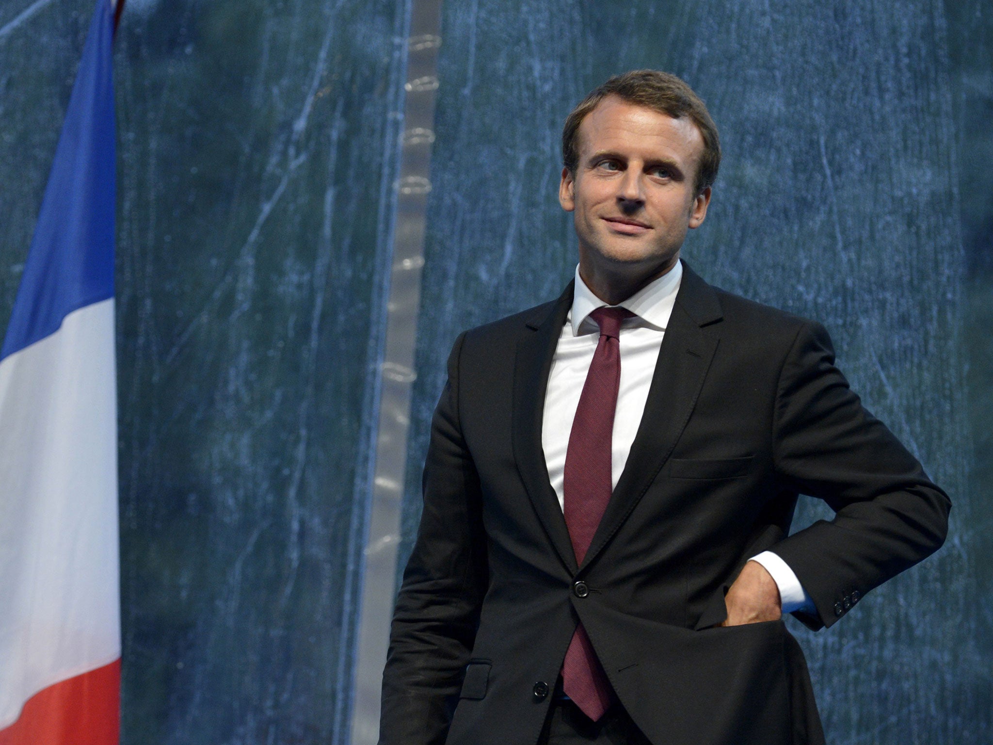 The Economy Minister Emmanuel Macron