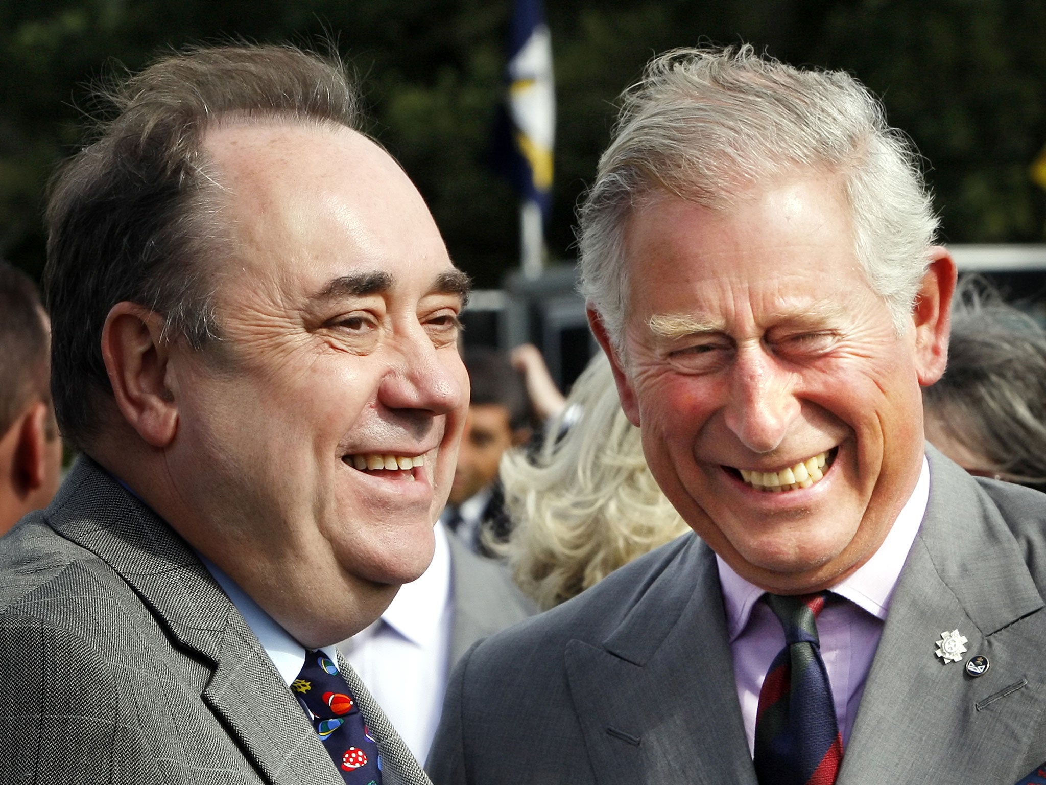 According to newly-released correspondence, Prince Charles privately lobbied Alex Salmond as Scotland’s First Minister to seek money or political backing for causes including a stately home and his Highlands food brand
