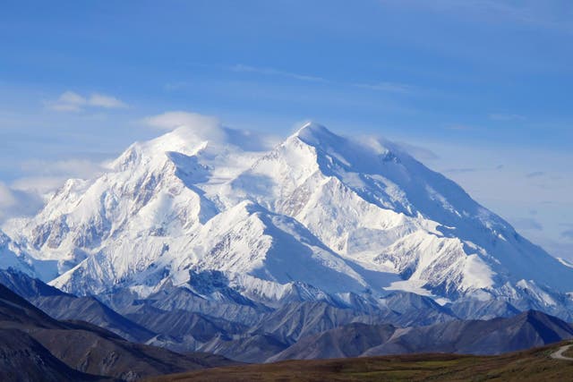 Mount McKinley in Denali National Park, Alaska.