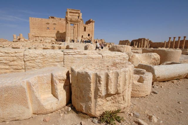 The Temple of Bel at Palmyra has since been destroyed by Isis militants.