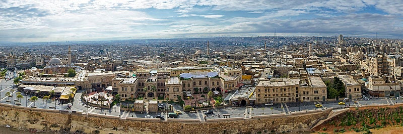 The ancient city of Aleppo