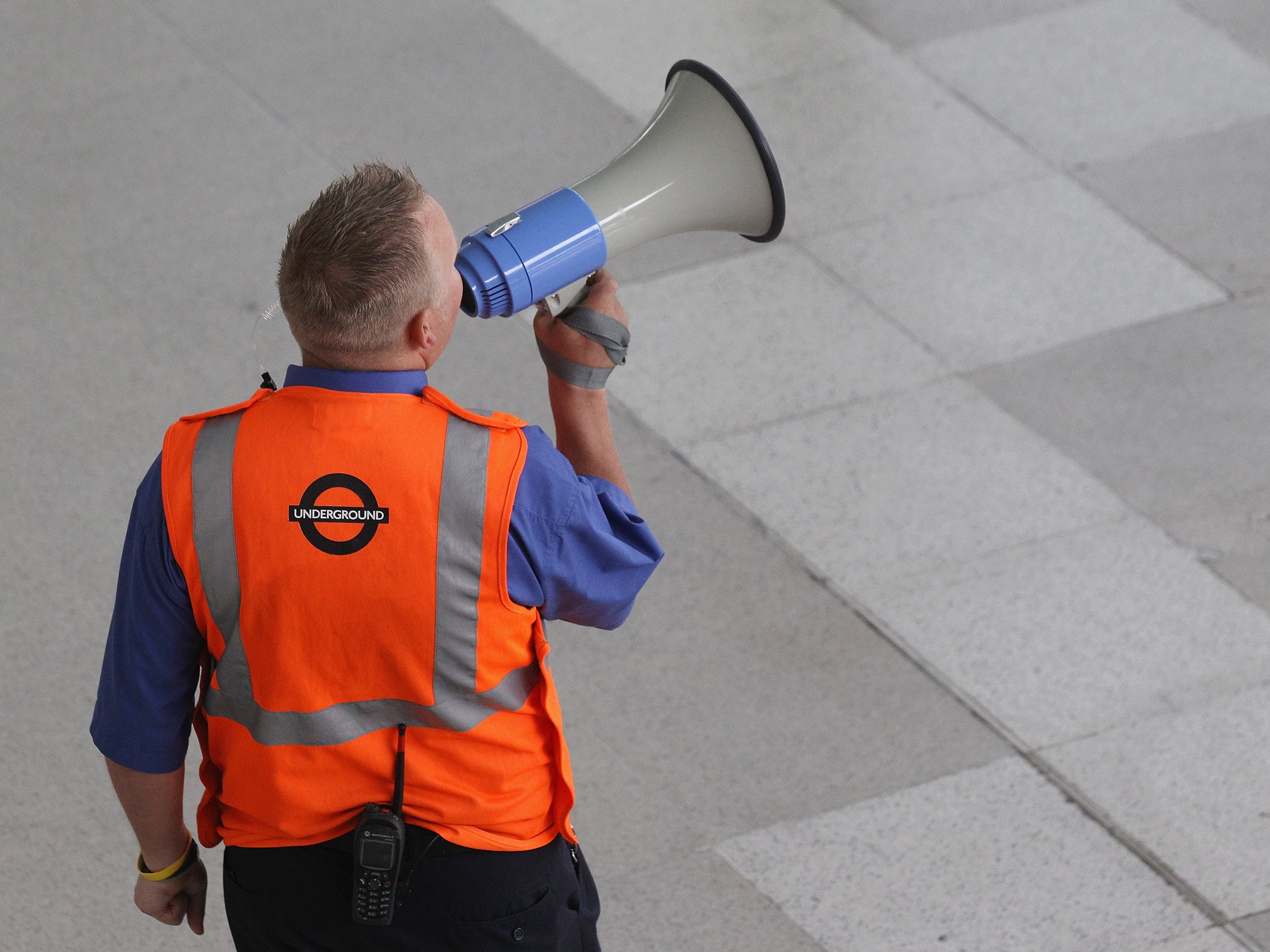 The comments came when Tube workers took industrial action last month (Getty)