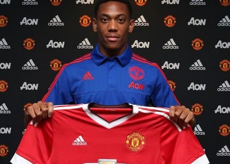 Anthony Martial and his Manchester United shirt