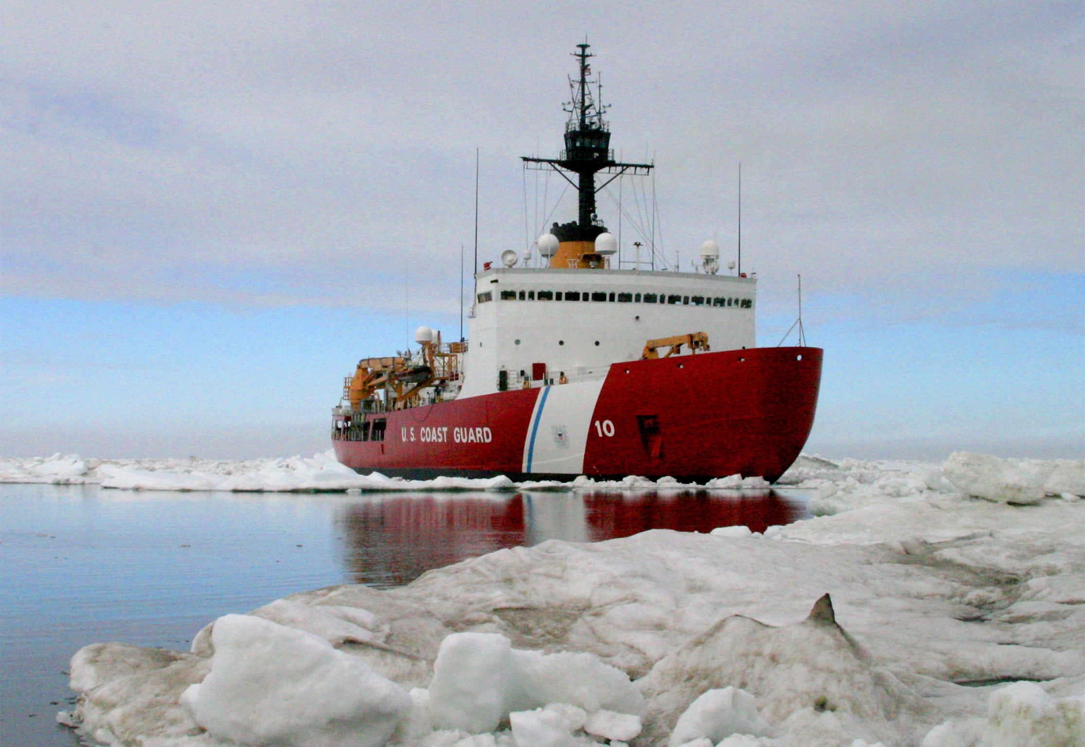 The US has said it will speed up the building of new icebreaking ships