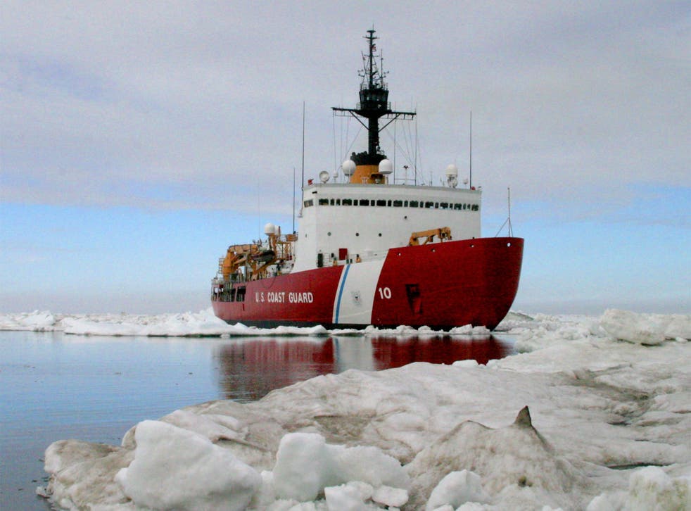 The US has said it will speed up the building of new icebreaking ships 