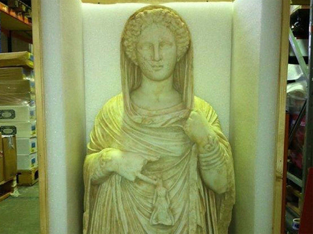 The statue from ancient Libya found in a west London warehouse