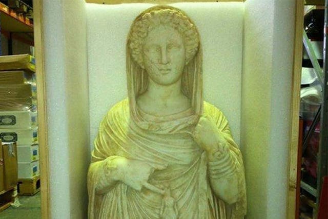 The statue from ancient Libya found in a west London warehouse