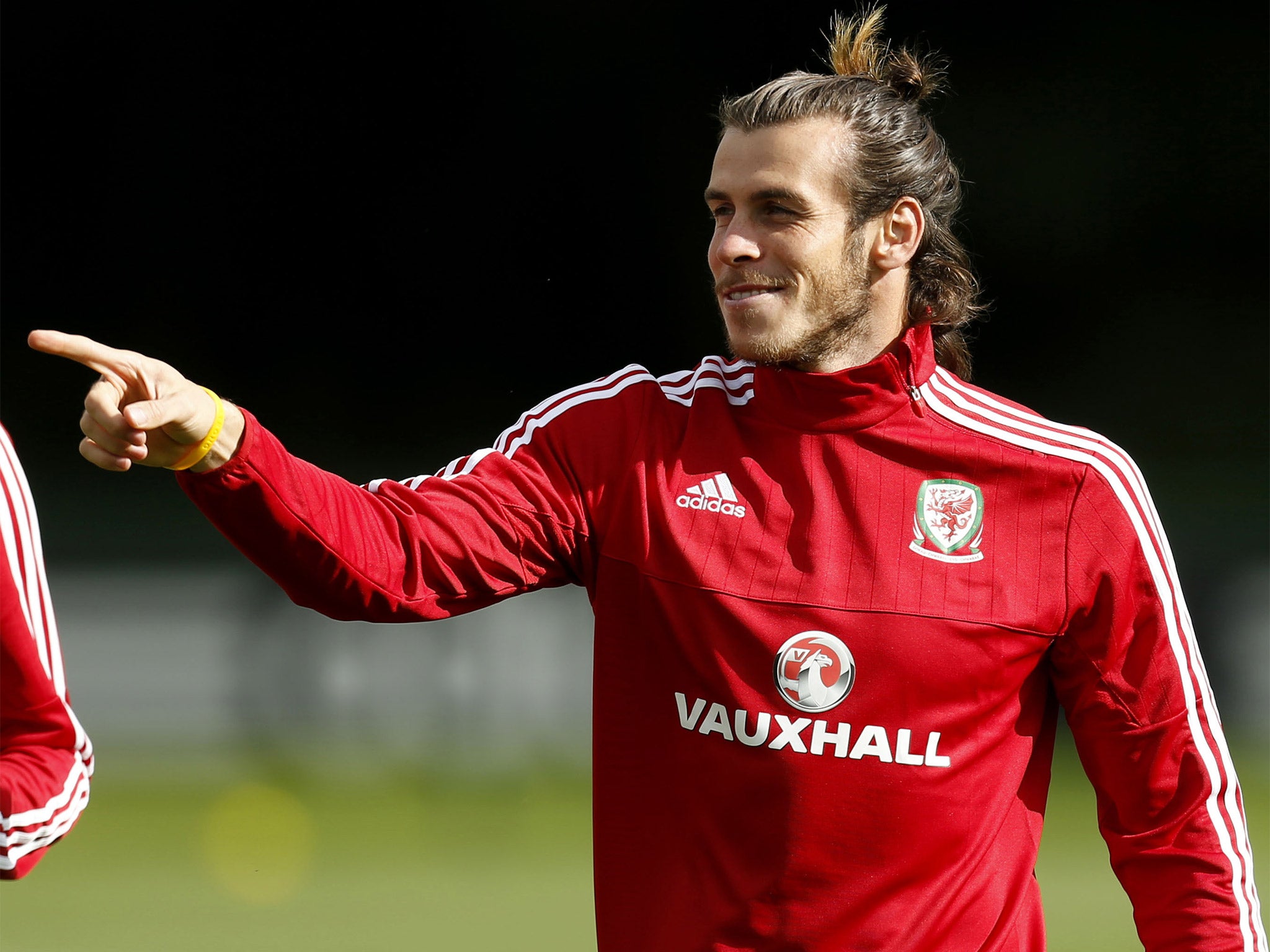Gareth Bale training with the Wales squad in Glamorgan on Tuesday