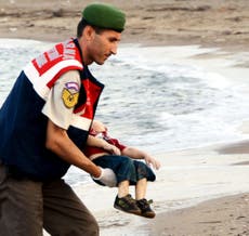 So David Cameron, is this dead Syrian child one of the 'swarm'?