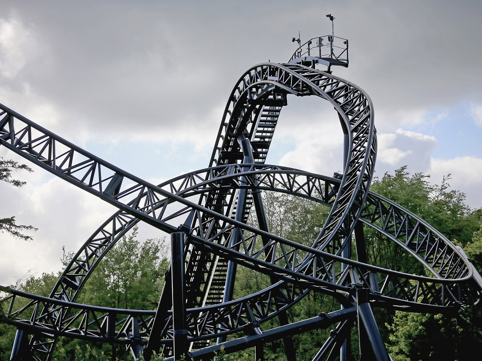 The Smiler roller-coaster at Alton Towers, which crashed in June, causing two people to lose limbs
