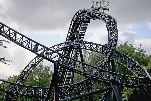 The Smiler roller-coaster at Alton Towers, which crashed in June, causing two people to lose limbs
