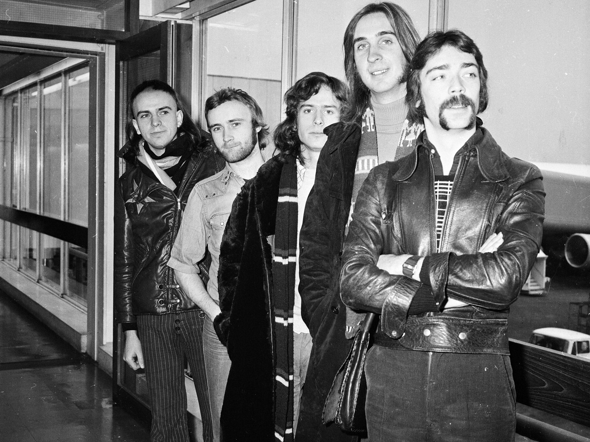 Prog titans Genesis, pictured in 1974 (Getty)