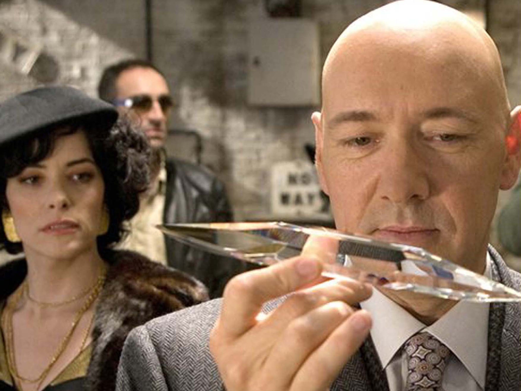 Parker Posey and Kevin Spacey in Superman Returns