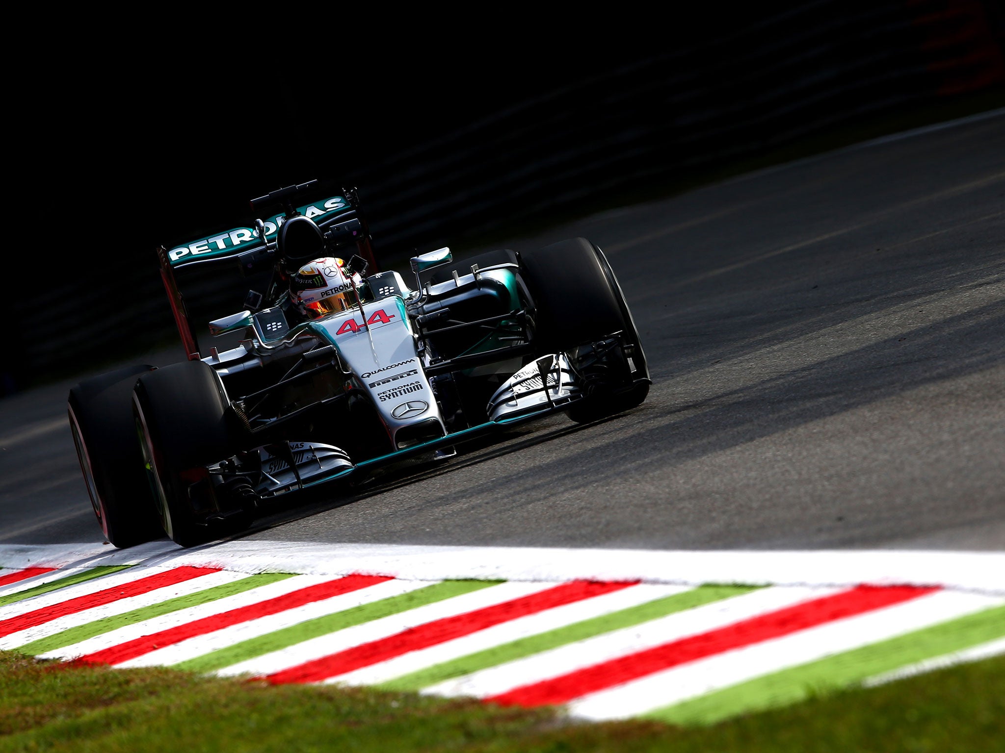 Lewis Hamilton topped first practice in Monza