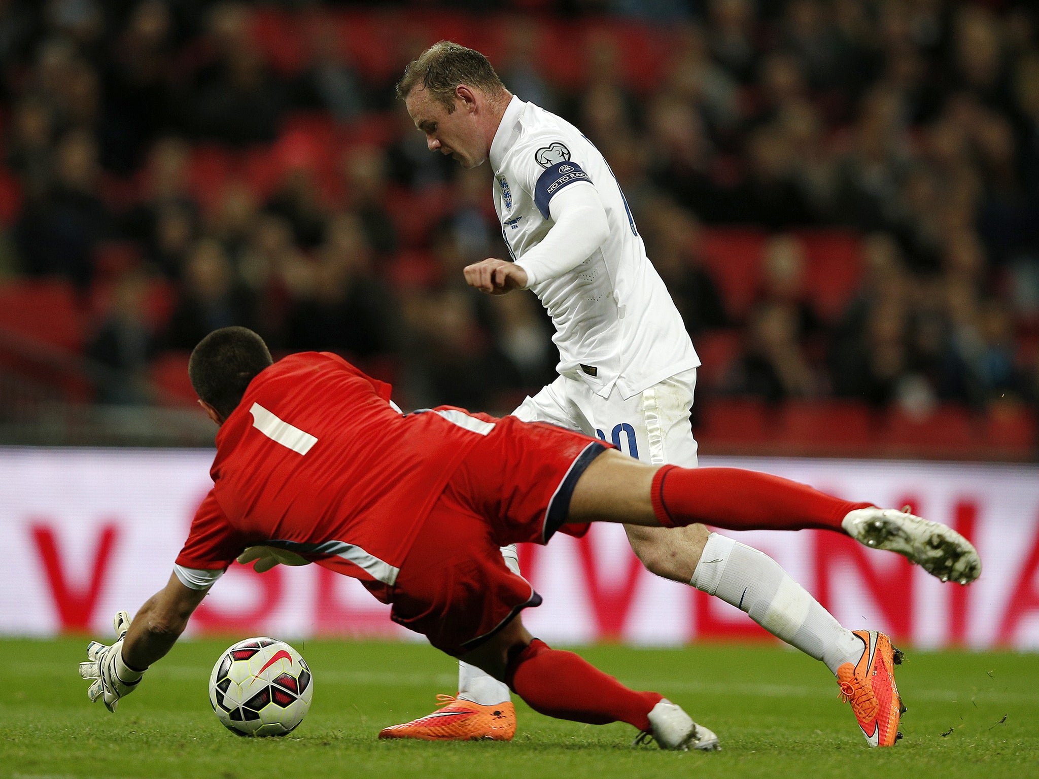 Rooney has scored four goals in three games against San Marino