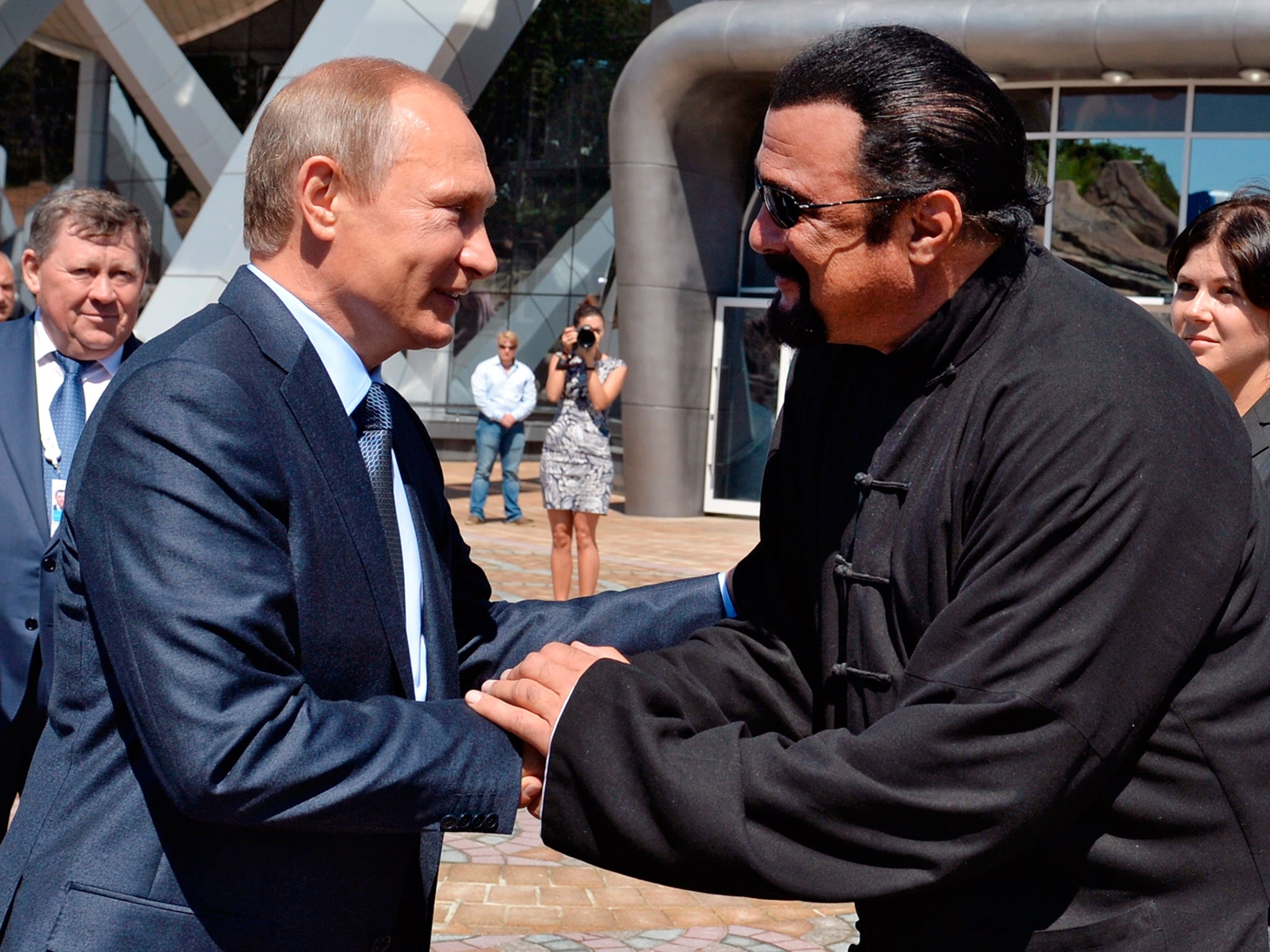 Russian President Vladimir Putin and actor Steven Seagal have forged a friendship