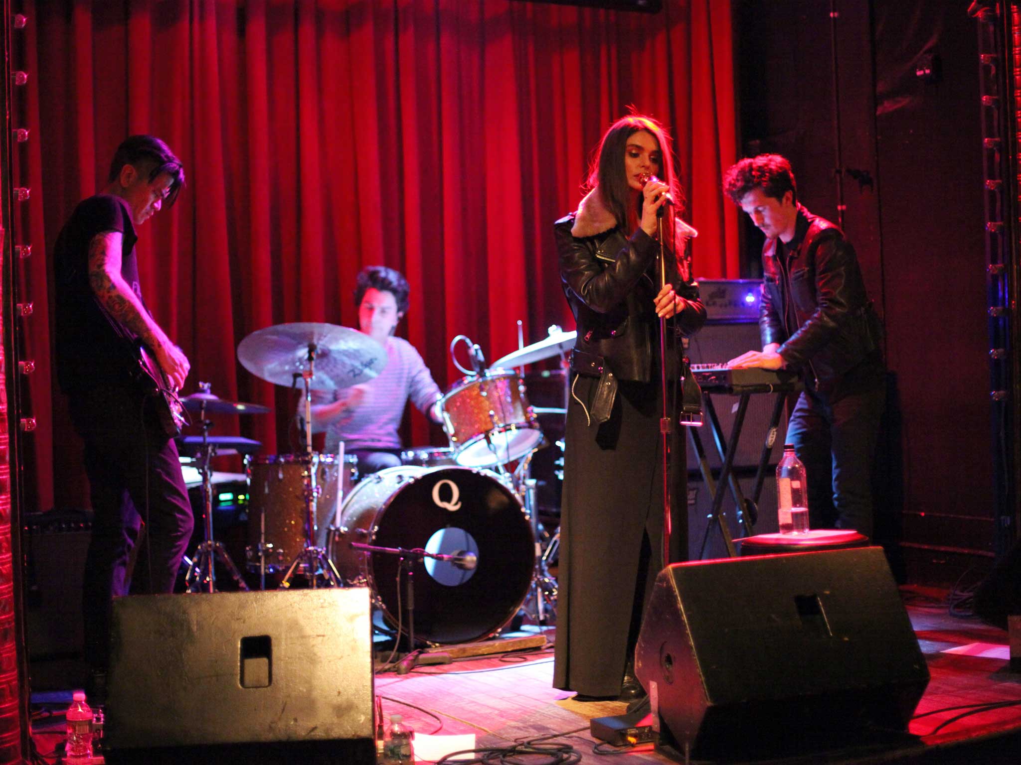 Aimee Osbourne performs as ARO at her debut New York show in Brooklyn in April this year