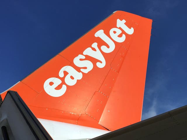 An Airbus in British airline EasyJet livery
