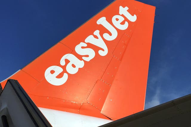 An Airbus in British airline EasyJet livery