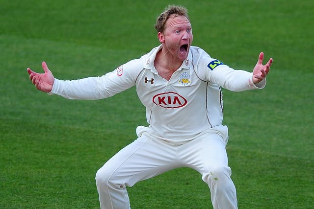 The Surrey captain, Gareth Batty, finished with 6 for 51