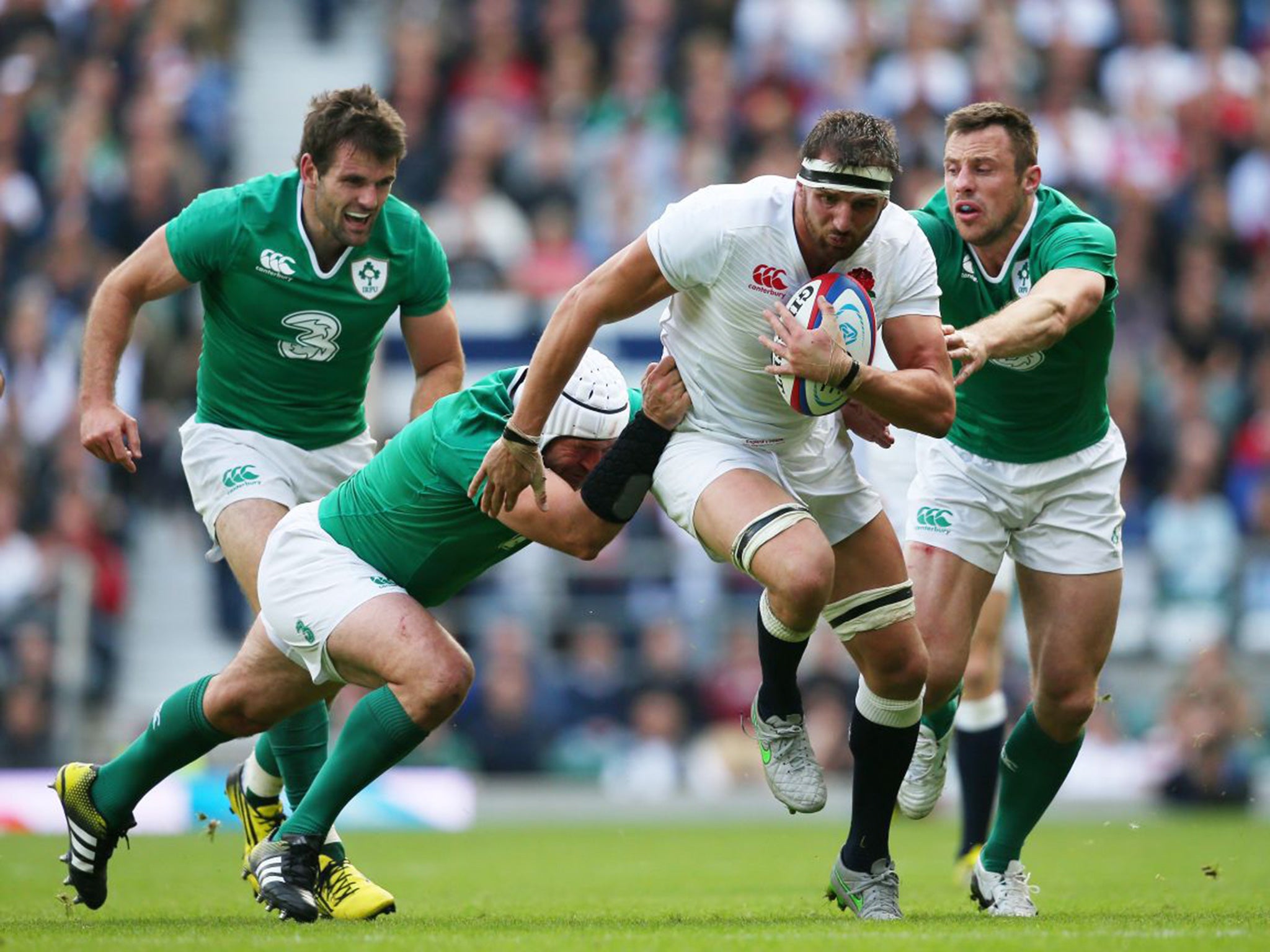 Tom Wood turned in a man-of-the-match performance against Ireland on Saturday