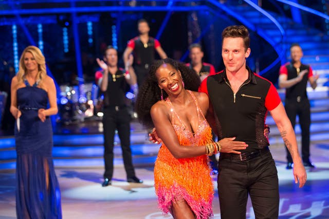Jamelia and partner Tristan MacManus on the Strictly Come Dancing launch