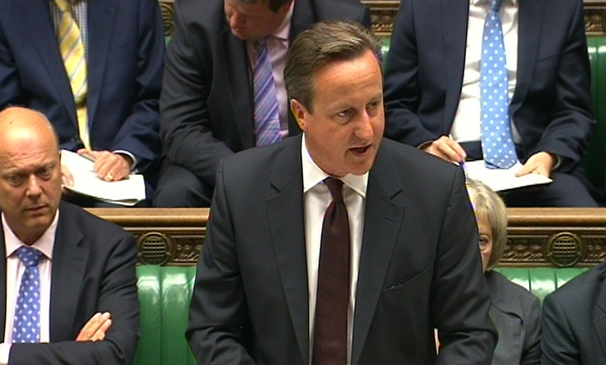 David Cameron insisted there was 'no limit' on the number of Syrians Britain could take in this year