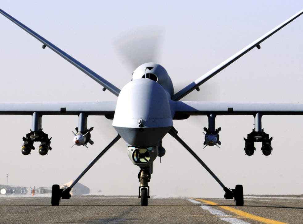 An RAF Reaper UAV (Unmanned Aerial Vehicle) (PA)