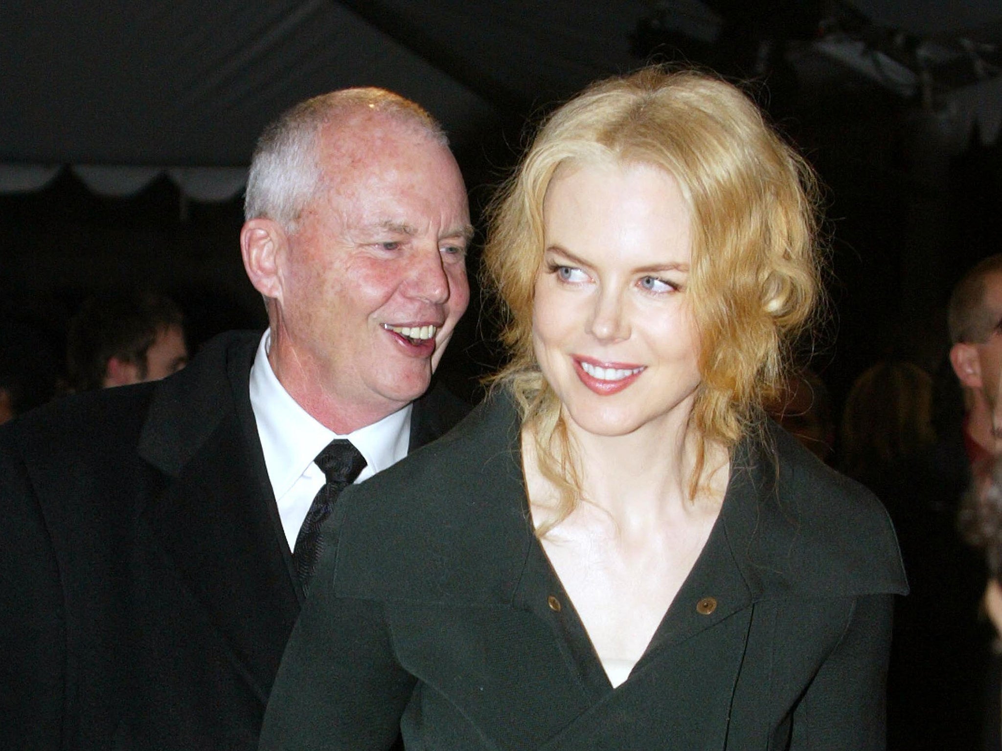 Nicole Kidman said she had discussed the play with her father, Antony (left)