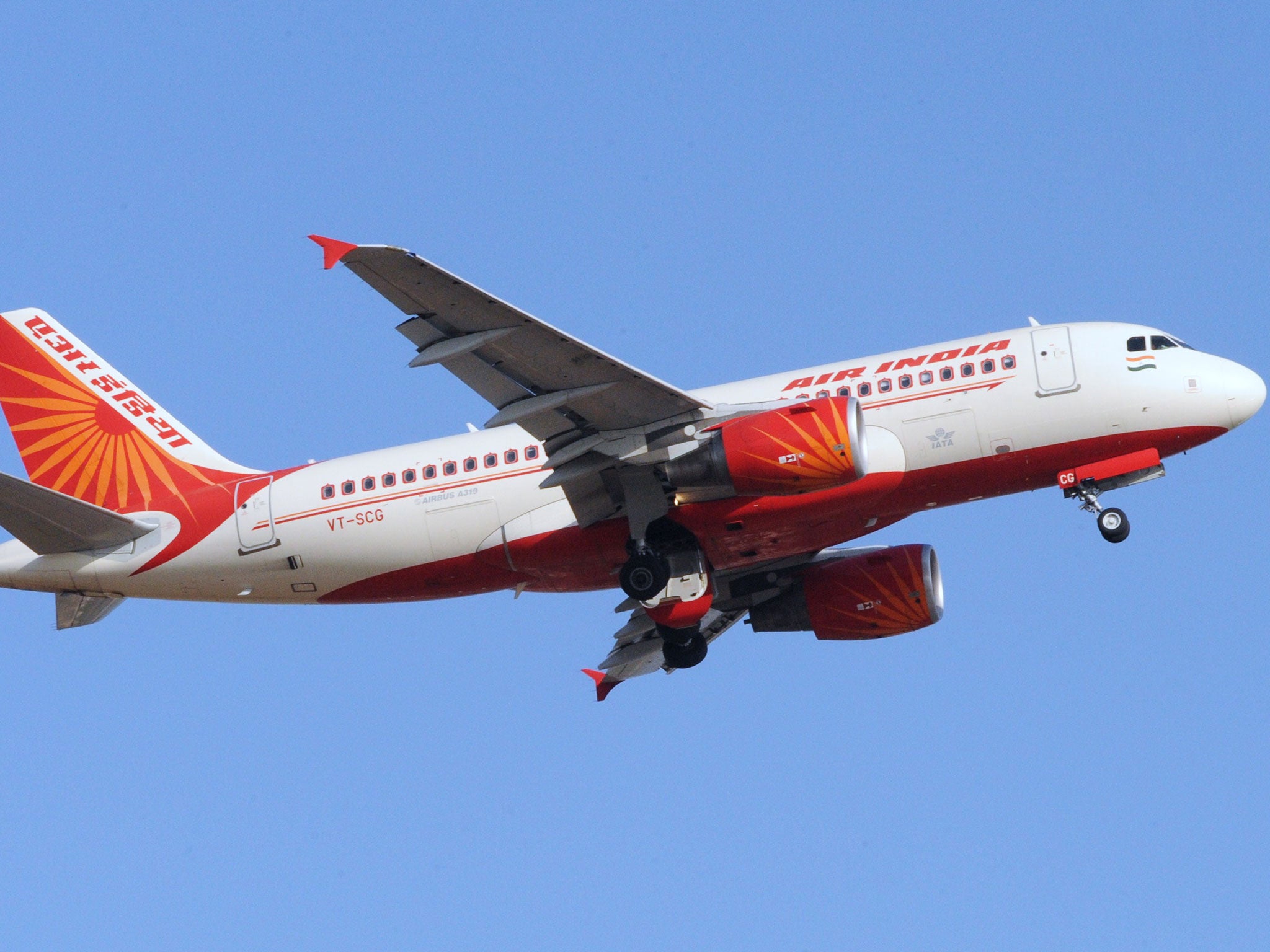 An Air India flight made an emergency landing after it set alight