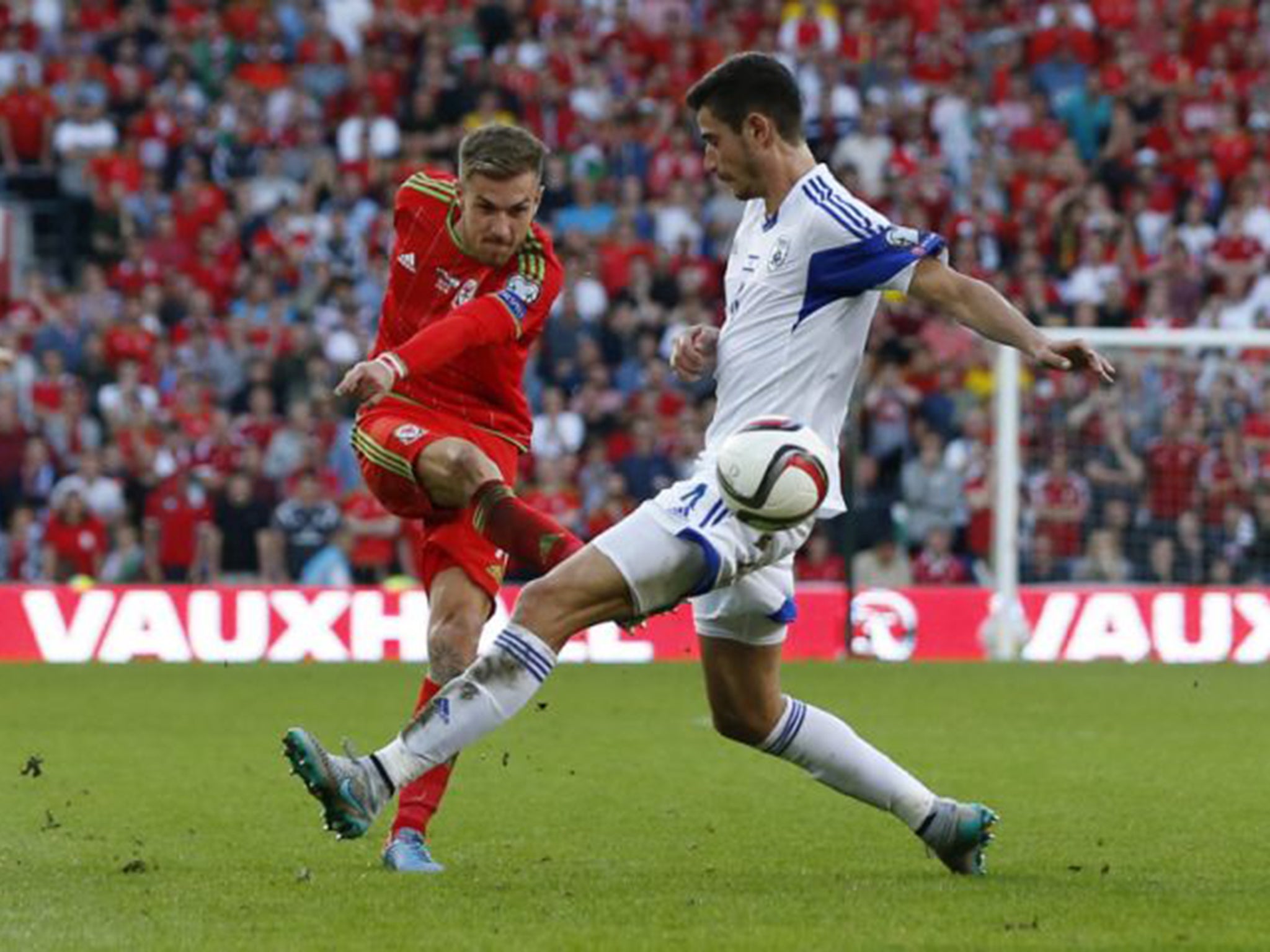 Aaron Ramsey, left, said the 0-0 draw with Israel showed Wales must become more clinical