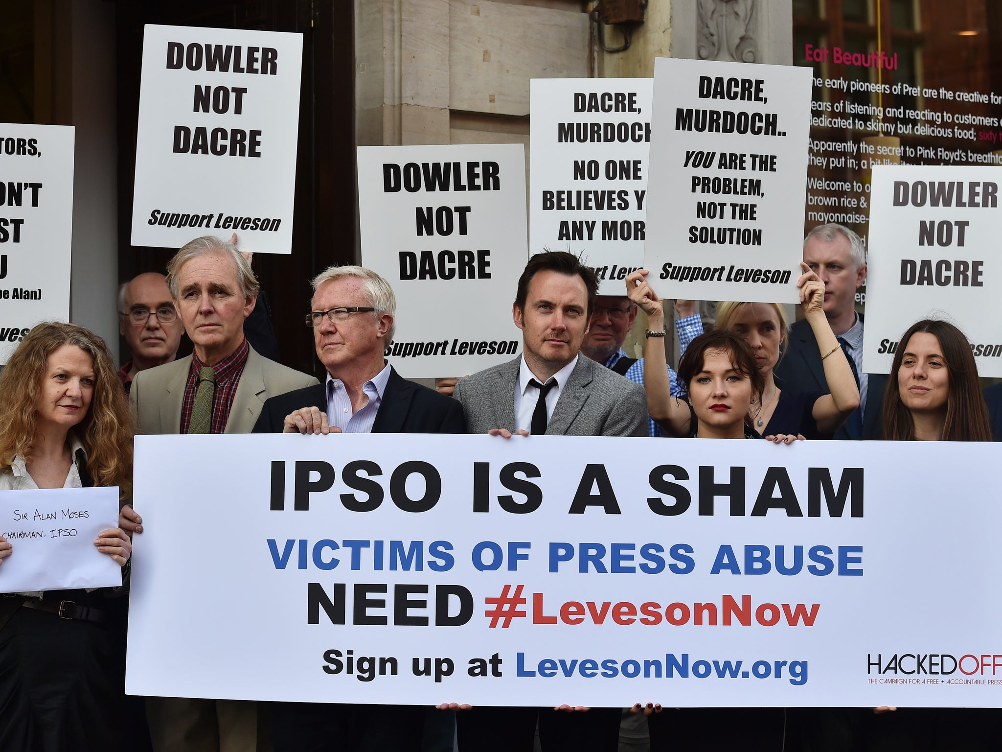 Hacked Off protested IPSO in late-2014