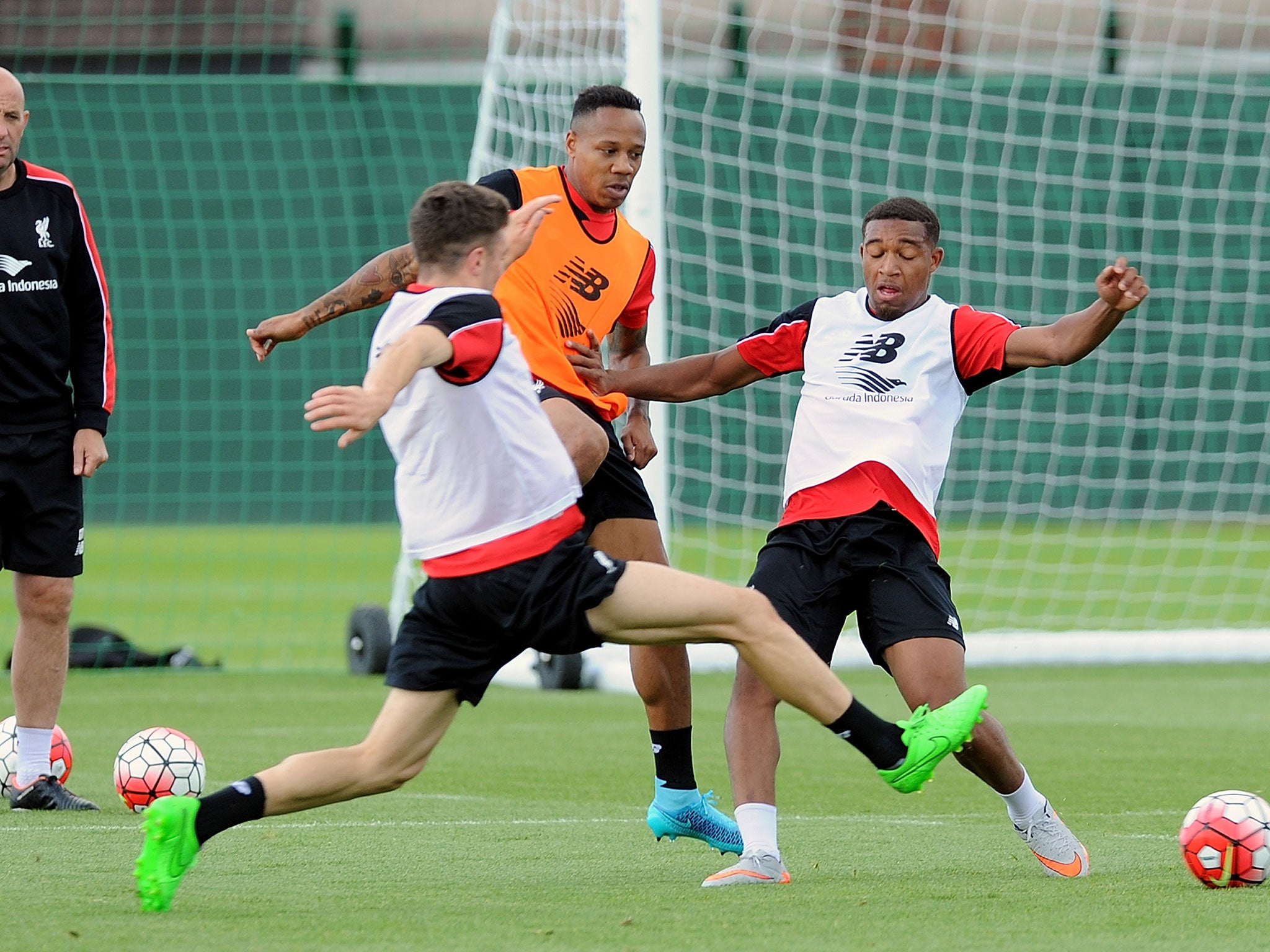 Nathaniel Clyne in Liverpool training