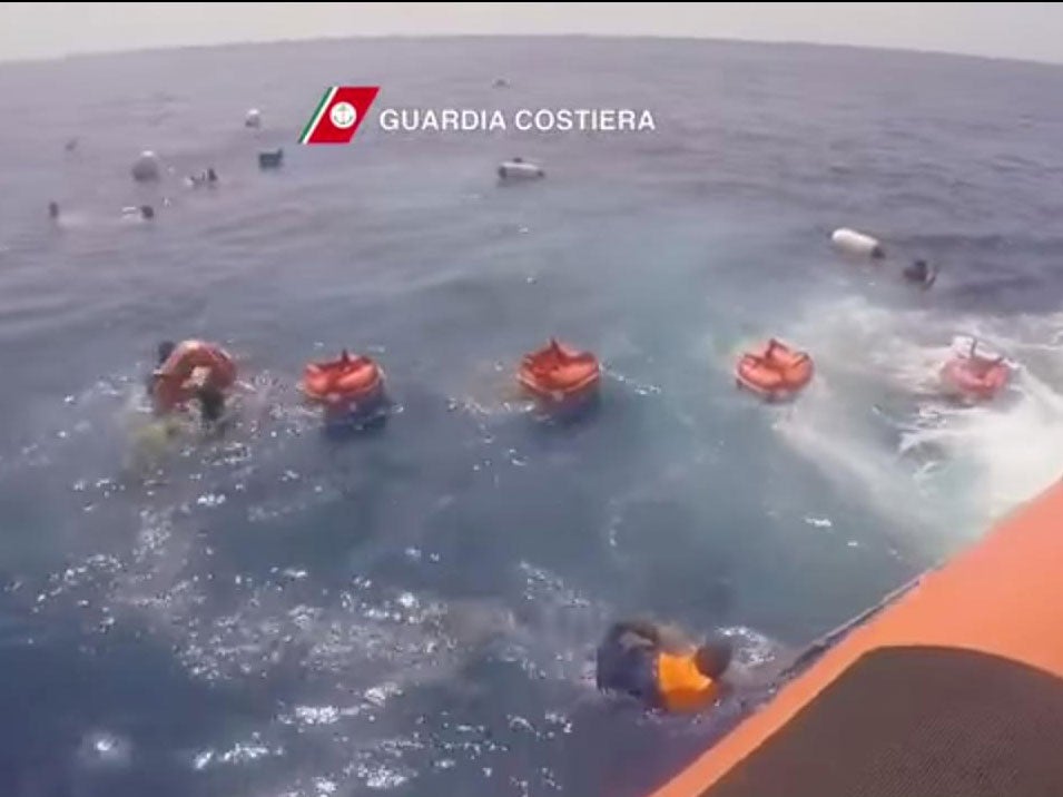 Several refugees are believed to have drowned when their boat sank on 3 September