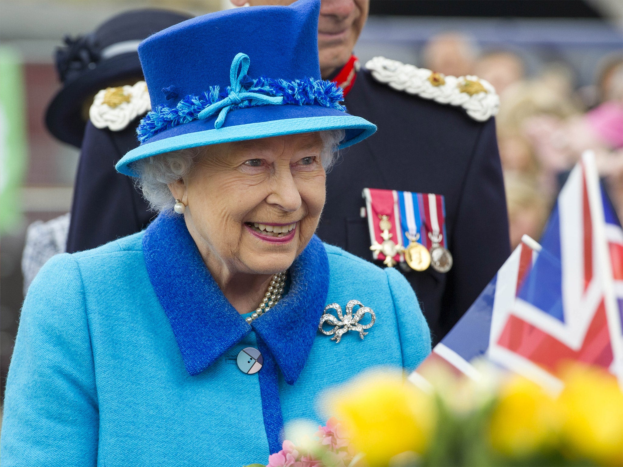 Queen Elizabeth II, on the day she becomes Britain's longest reigning monarch