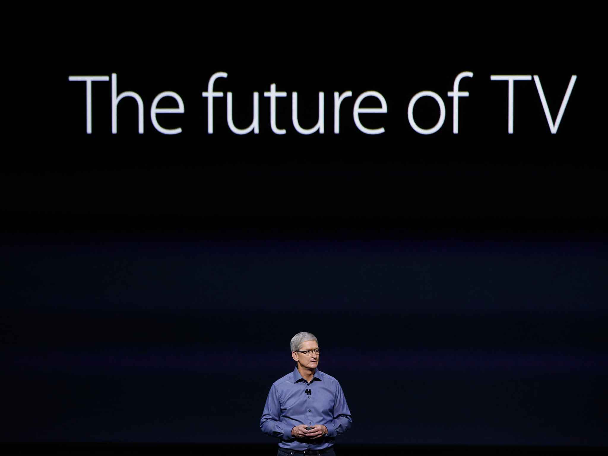 The biggest news of the night was the new Apple TV (Getty)