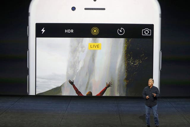 Phil Schiller, Senior Vice President of Worldwide Marketing at Apple Inc, speaks about the live photo capability for new iPhone 6s and iPhone 6s Plus 