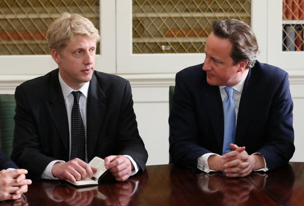 Mr Johnson, left, says the Tories are committed to maintaining the UK’s 'world-class education system while living within its means'