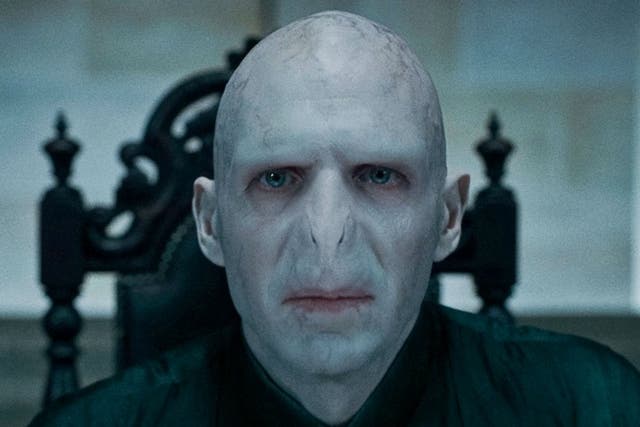Ralph Fiennes as Lord Voldemort in the Harry Potter films