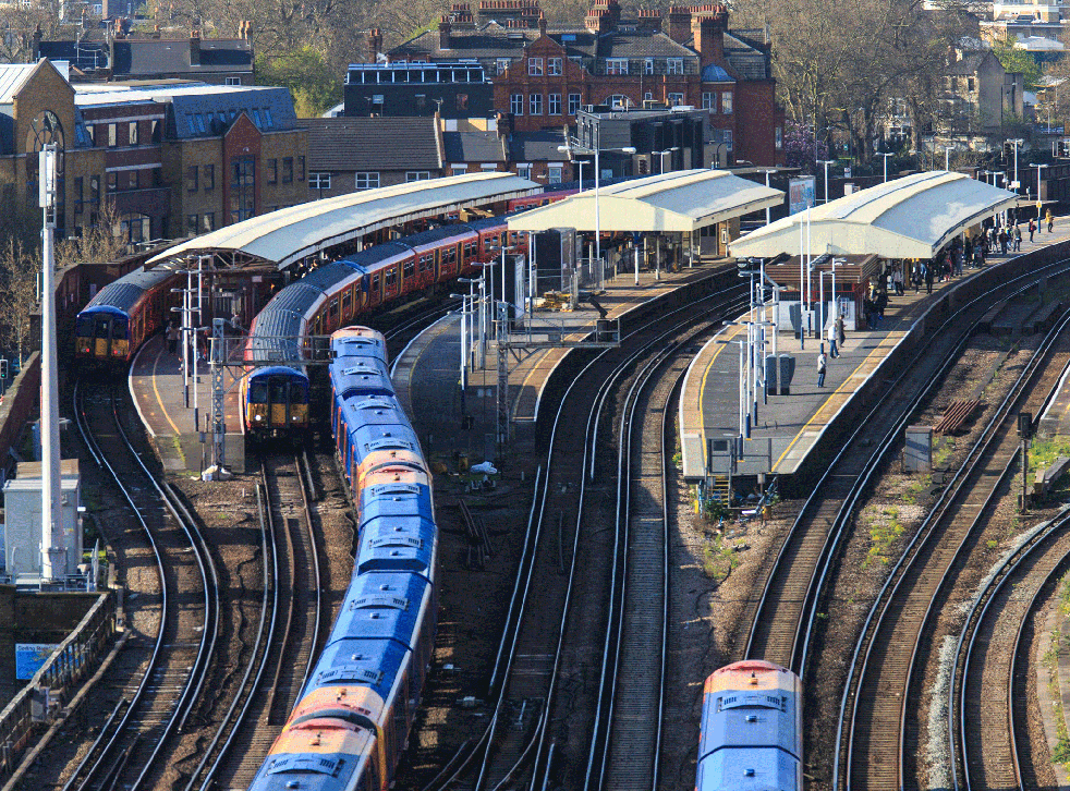 South West Trains at Vauxhall Station, London, in 2013