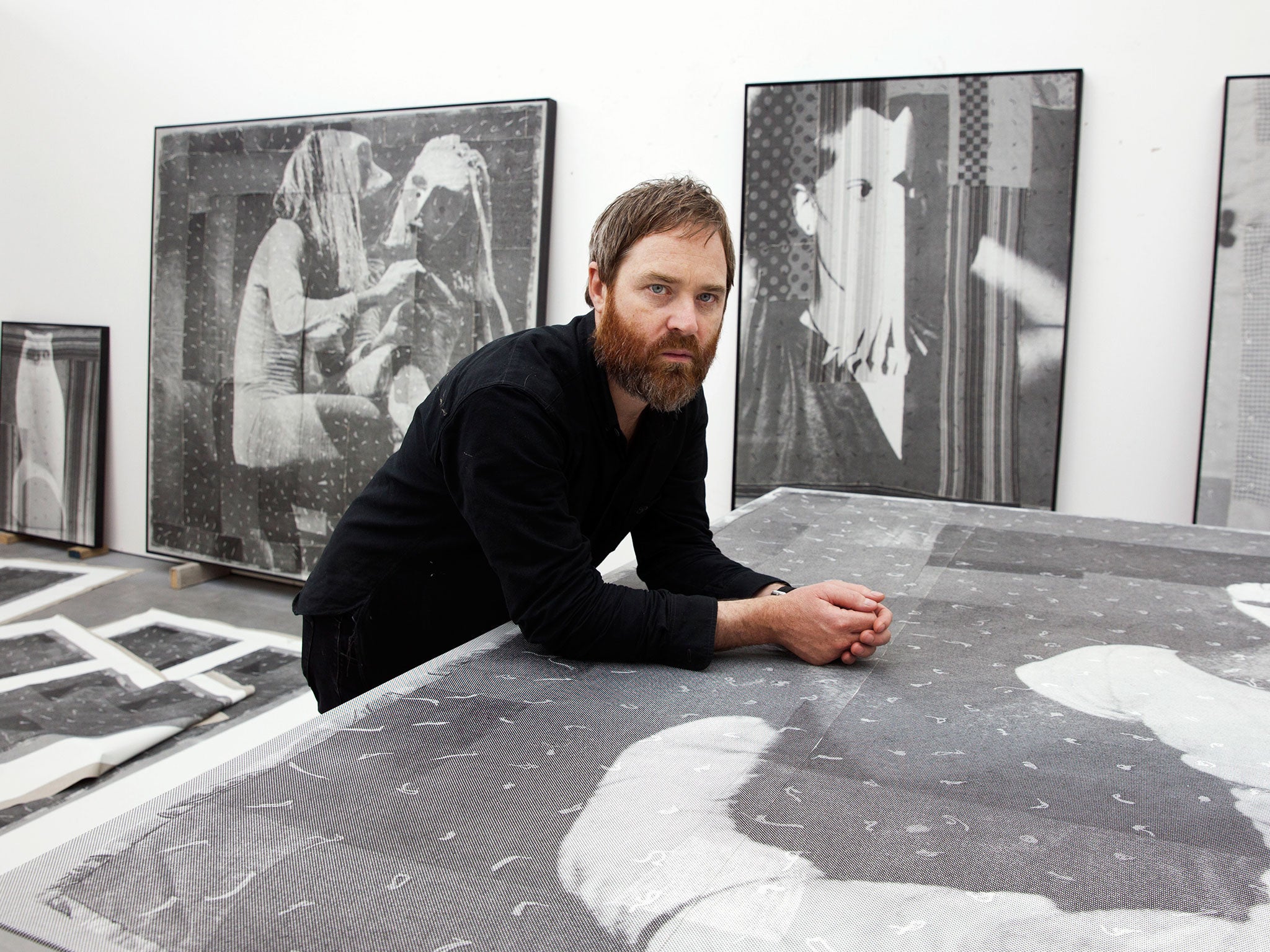 Atmospheric: David Noonan in his studio in north London