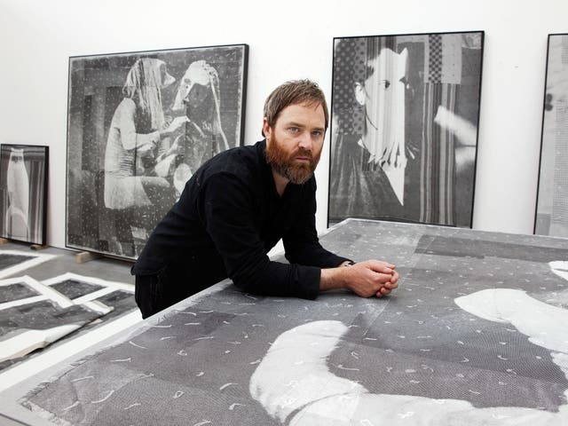 Atmospheric: David Noonan in his studio in north London